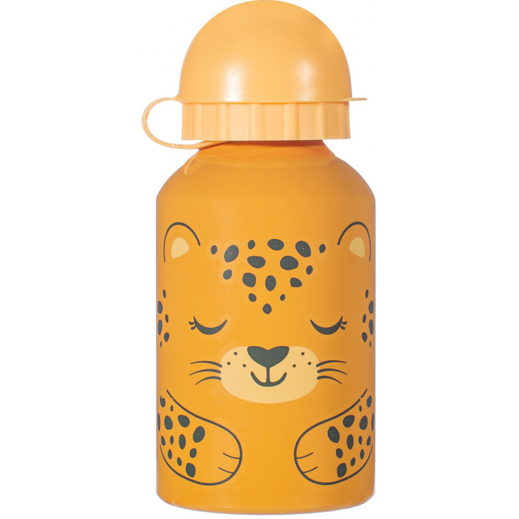 Botella metálica leopardo