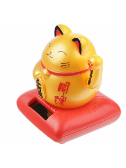 Gato de la suerte solar