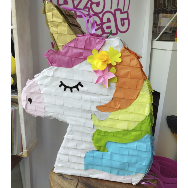 Piñata Cabeza de unicornio