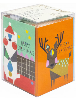 Set de 32 minitarjetas y sobres Navidad