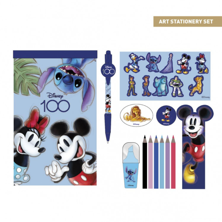 Set papelería Disney 100