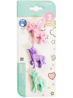 Gomas de borrar unicornio