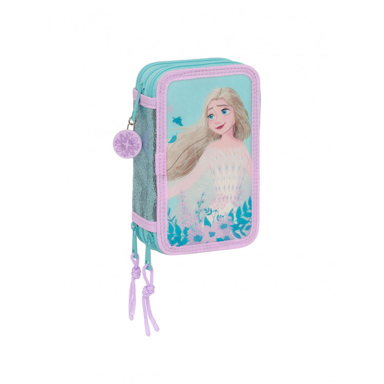 Estuche triple con material Frozen Hello Spring