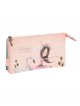 Estuche triple SANTORO MIRABELLE "SWAN LAKE"