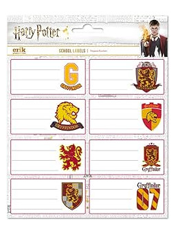 Etiquetas escolares Harry Potter Gryffindor