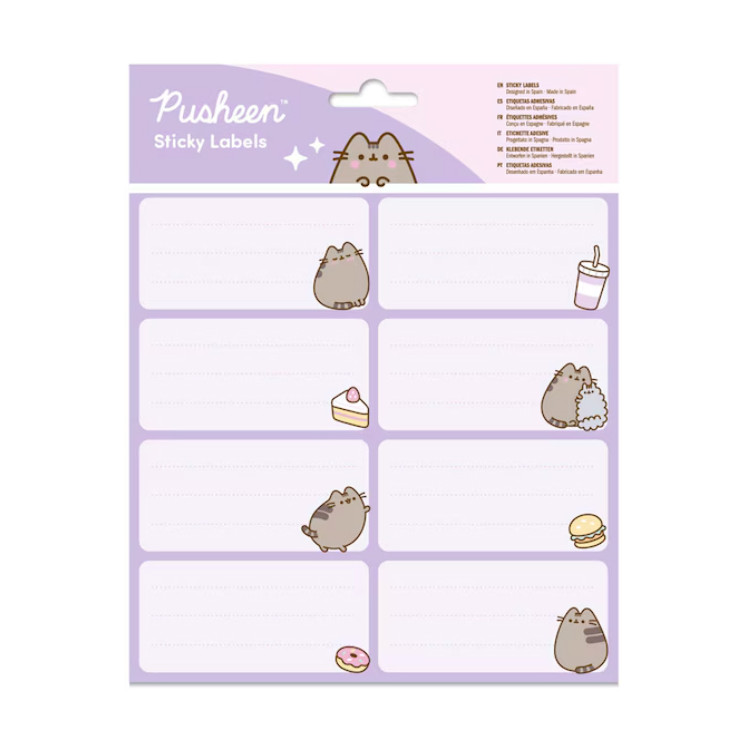 Etiquetas gato Pusheen mod.2