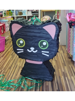 Piñata gatito negro