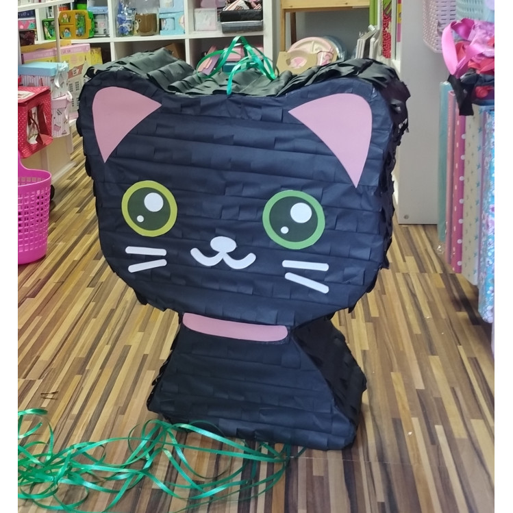 Piñata gatito negro