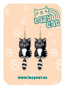 Pendientes Gatito negro