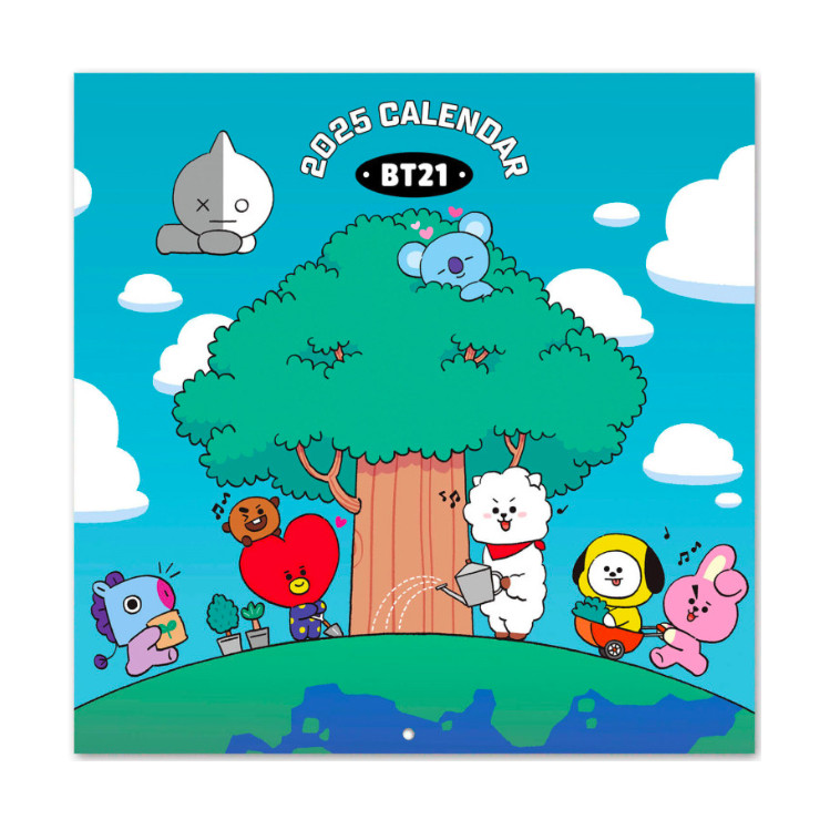 Calendario de pared BT21 2024