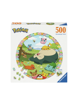 Puzzle Pokemon redondo 500...