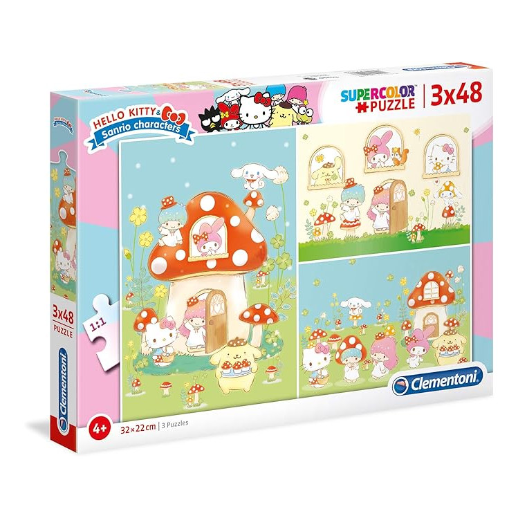 Set de 3 puzzles Sanrio Characters