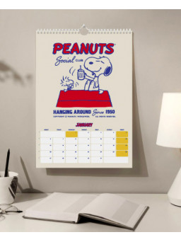 Calendario Snoopy pared