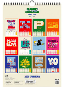 Calendario Snoopy pared