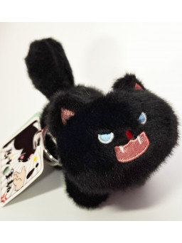 Llavero de peluche gato negro