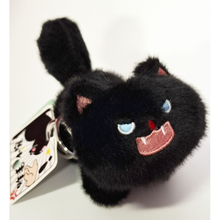 Llavero de peluche gato negro