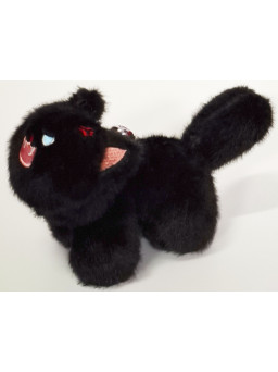 Llavero de peluche gato negro