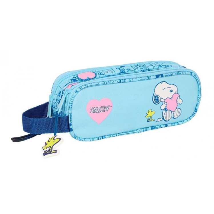 Estuche doble Snoopy Love