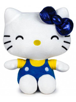 Peluche 35 cm Hello kitty azul
