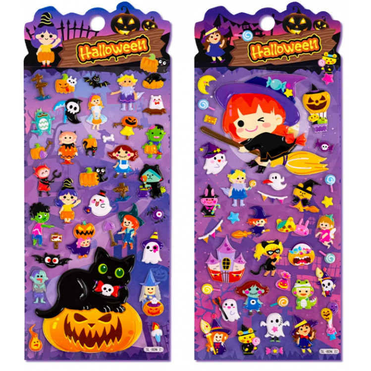 Lámina de pegatinas halloween