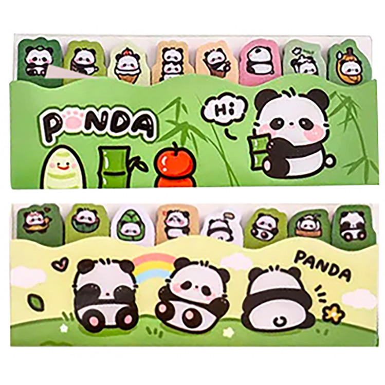 Set de notas adhesivas Panda