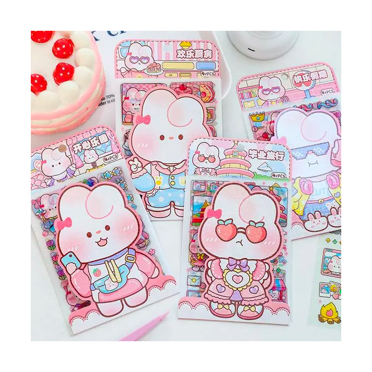 Set de pegatinas conejito