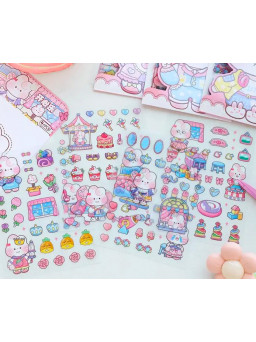 Set de pegatinas conejito