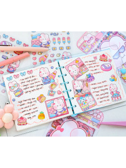 Set de pegatinas conejito