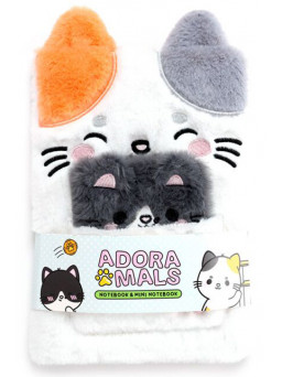 Set de libretas peluche gatitos