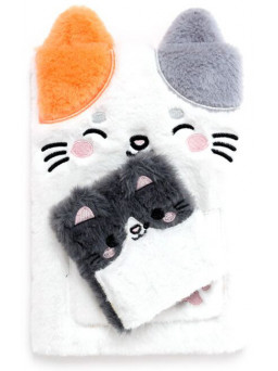 Set de libretas peluche gatitos