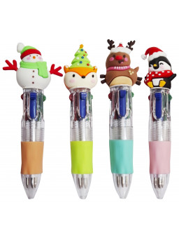 Bolígrafo multicolor mini Navidad
