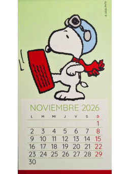 Mini calendario mágnetico Snoopy