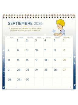 Calendario Principito pared