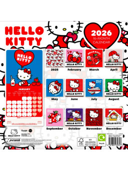 Calendario Hello Kitty pared