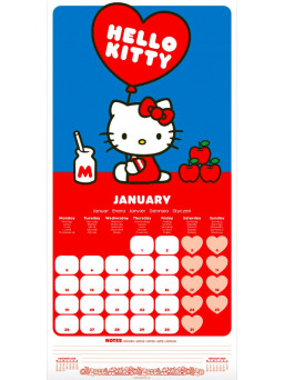 Calendario Hello Kitty pared