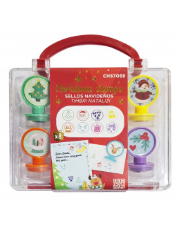 Set de 8 sellos Navidad