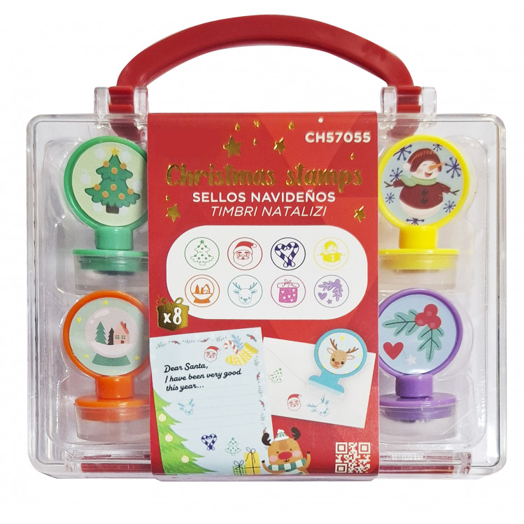 Set de 8 sellos Navidad