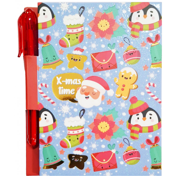 Mini libreta  y boli Navidad m.2