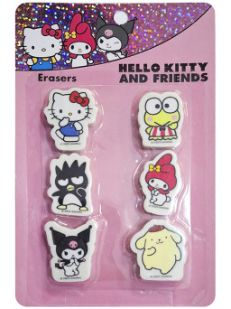 Set gomas de borrar Hello Kitty and friends
