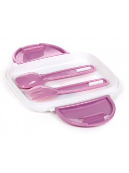 Bento con apartados gatitos.