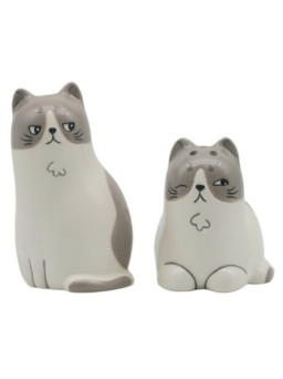 Salero y pimentero gatitos.