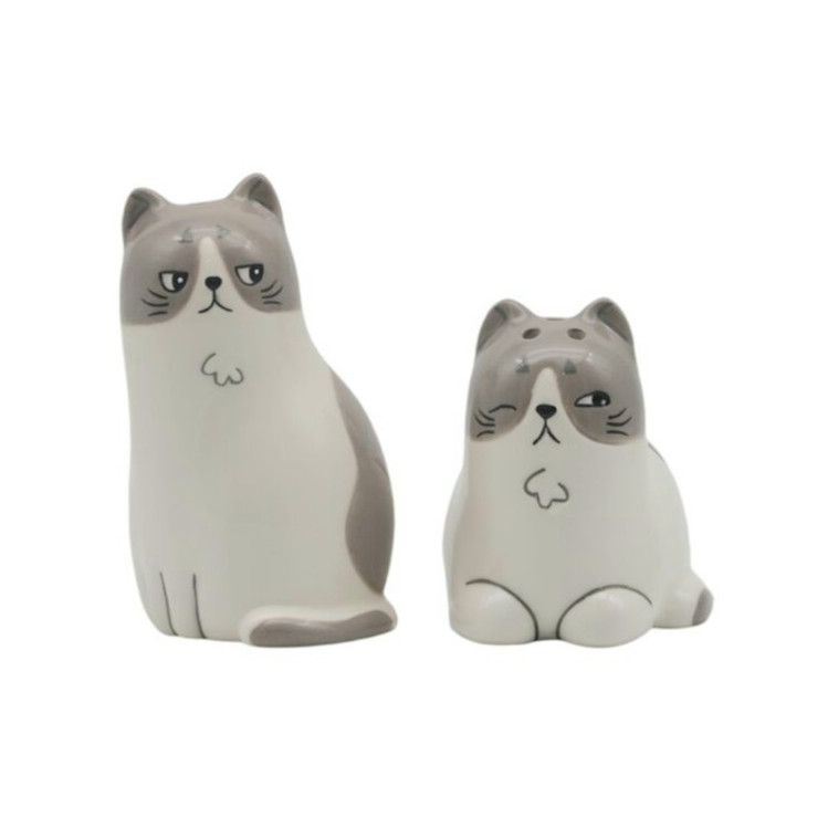 Salero y pimentero gatitos.