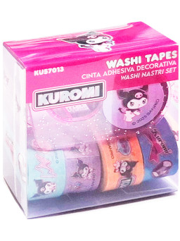 Set de mini washi tapes Kuromi