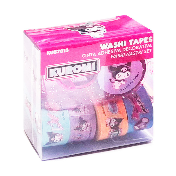 Set de mini washi tapes Kuromi