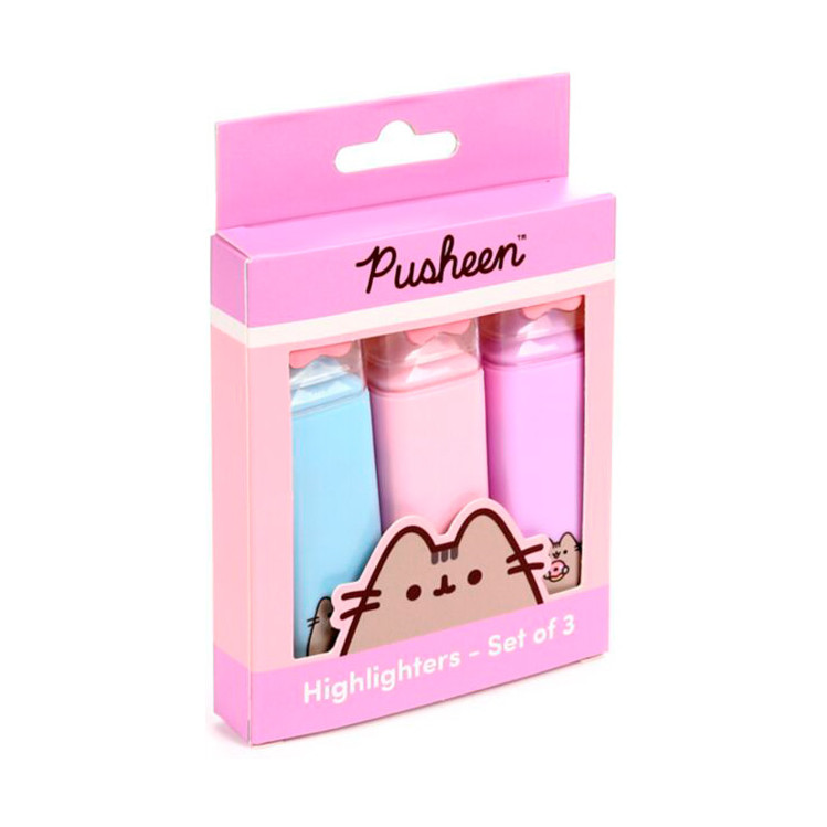 Set de 3 Subrayadores Pusheen