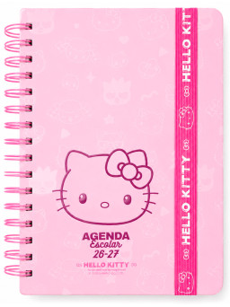 Agenda escolar Hello Kitty rosa