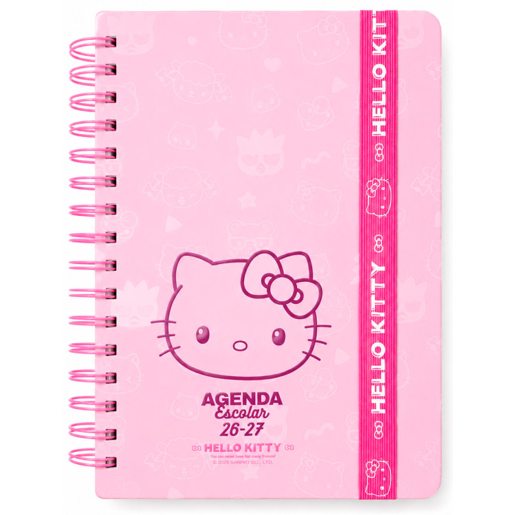 Agenda escolar Hello Kitty rosa