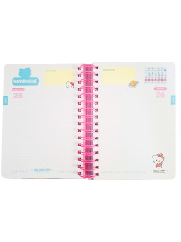 Agenda escolar Hello Kitty morada