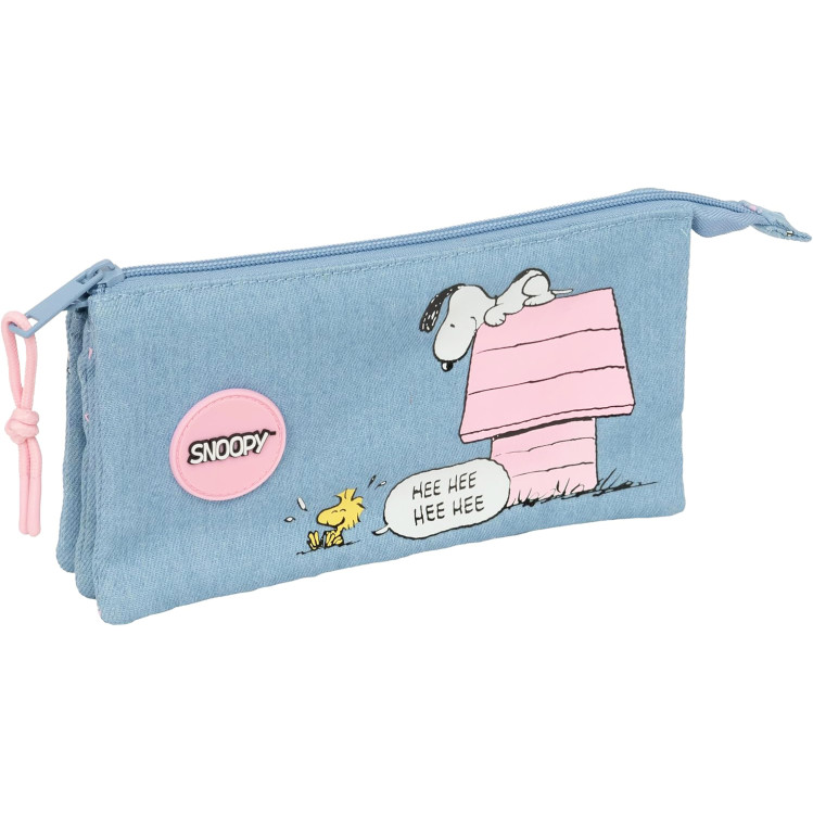 Estuche triple Snoopy