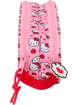 Estuche doble Hello Kitty rosa
